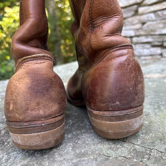 Vintage Red Wing Pull-On Leather Work Boots Size 10.5B (USA Made) main image 10
